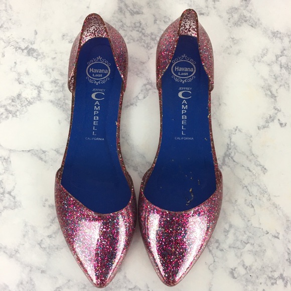 Jeffrey Campbell Havana Pink Glitter Flat - Picture 2 of 5